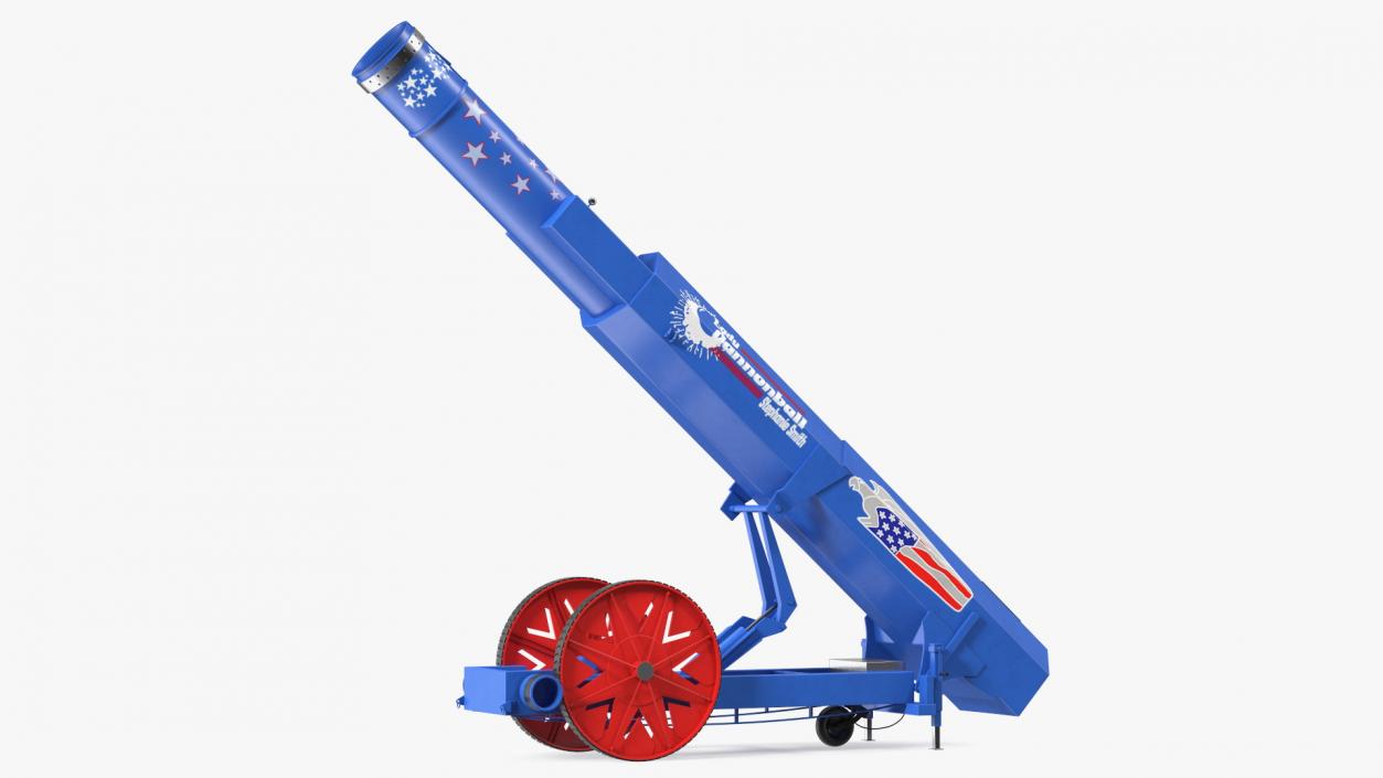 3D Human Cannonball Blue