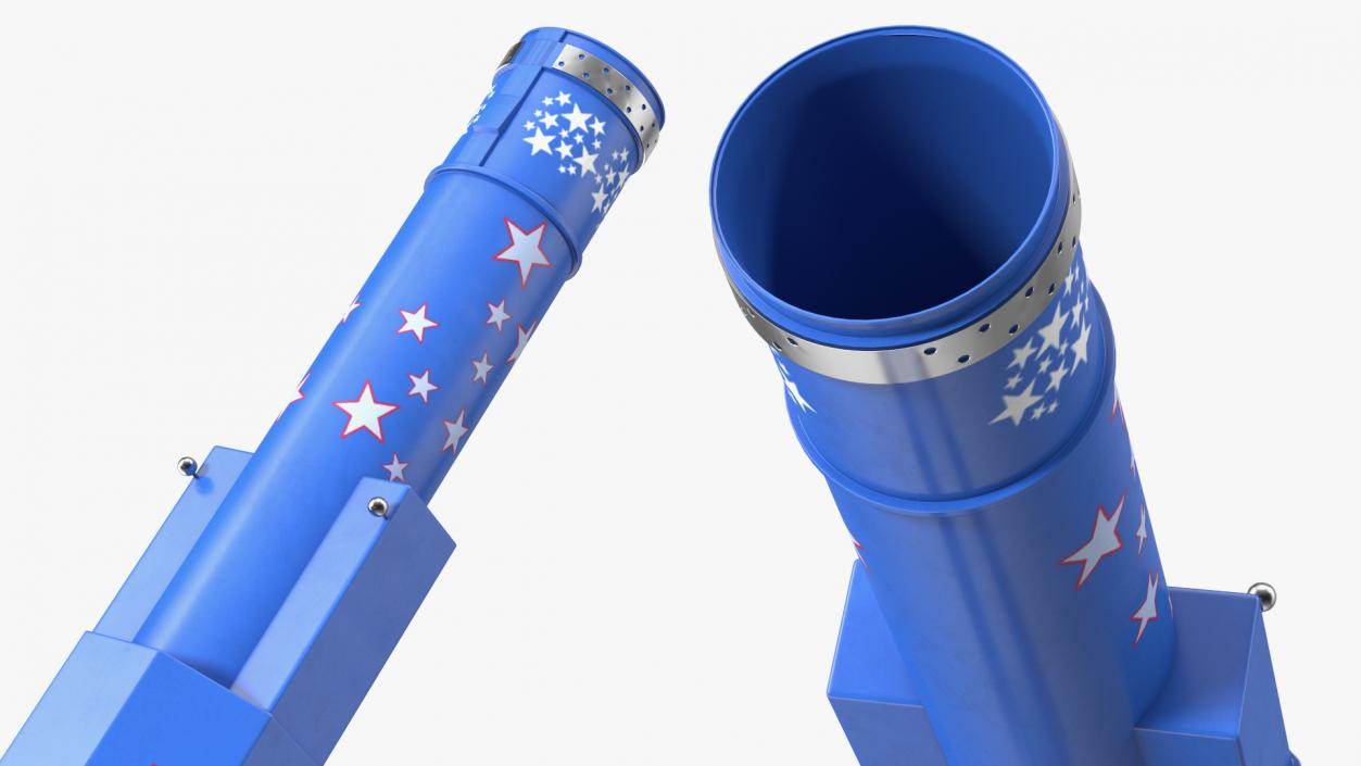 3D Human Cannonball Blue