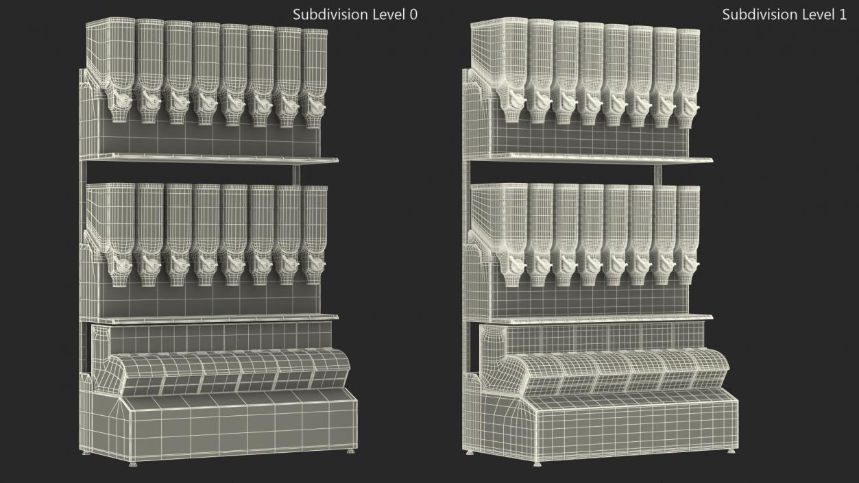 Bulk Wholefood Retail Display Unit 3D model