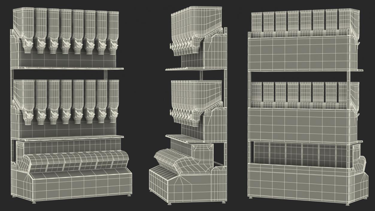 Bulk Wholefood Retail Display Unit 3D model