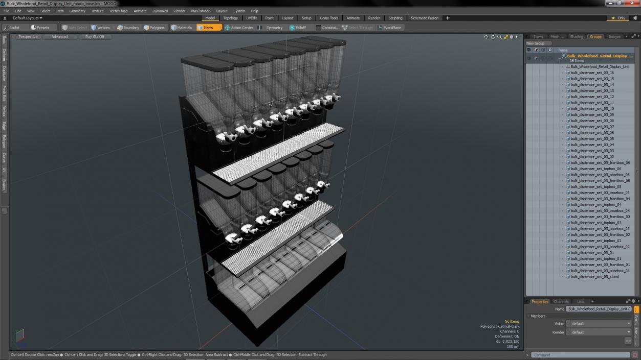 Bulk Wholefood Retail Display Unit 3D model