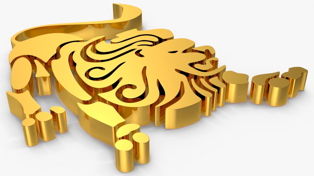 3D model Golden Zodiac Signs2