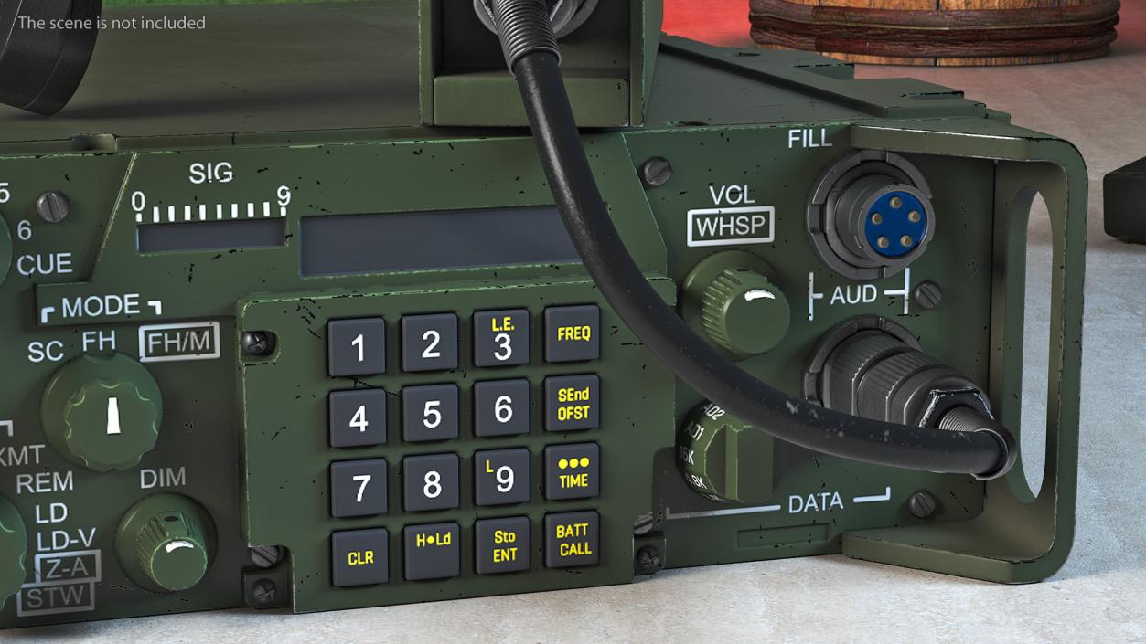 3D model Military Radio Green