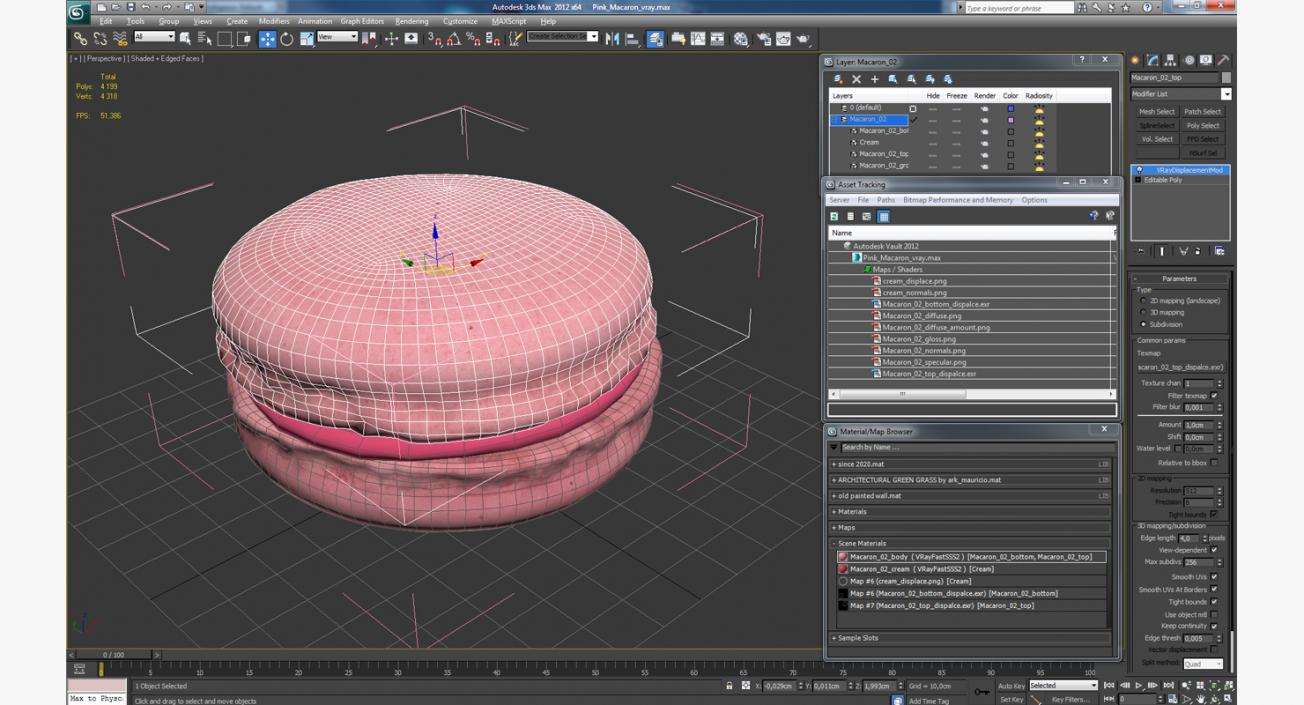 Pink Macaron 3D