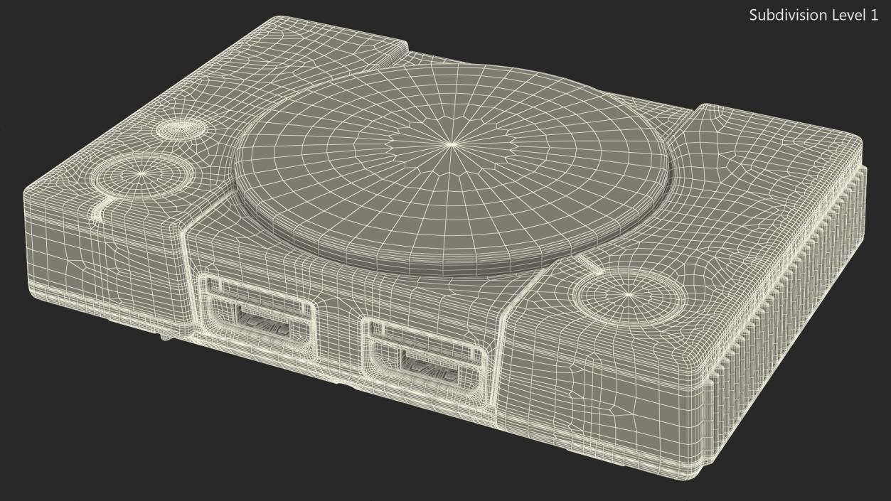 3D Old Gaming Console model