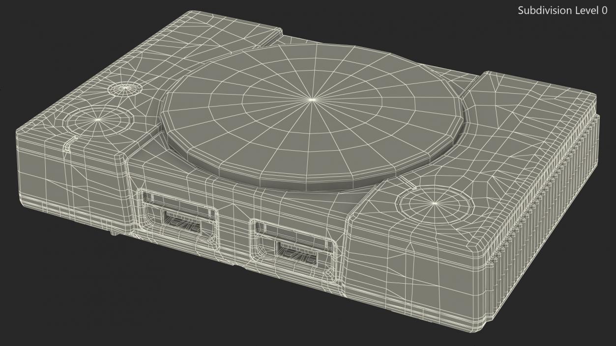 3D Old Gaming Console model