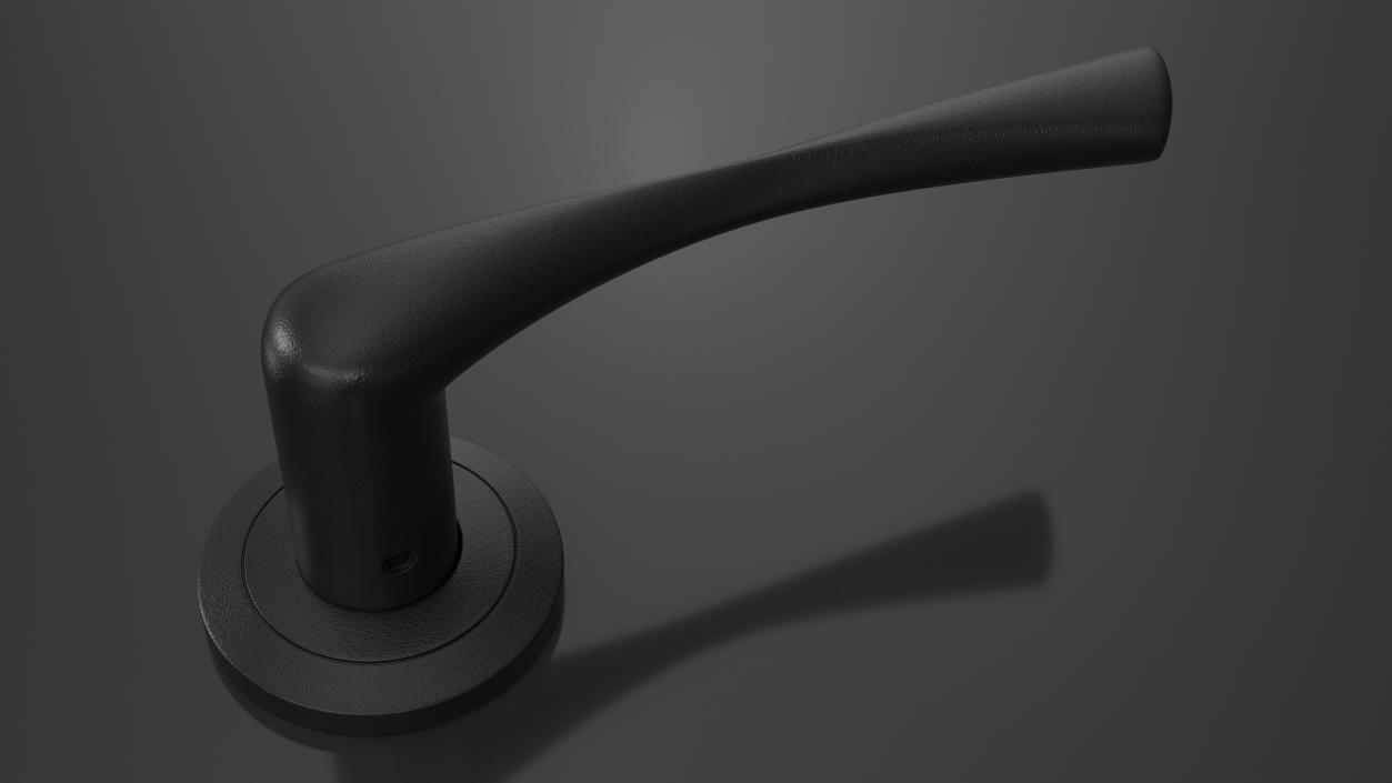 Black Door Handles Separate 3D