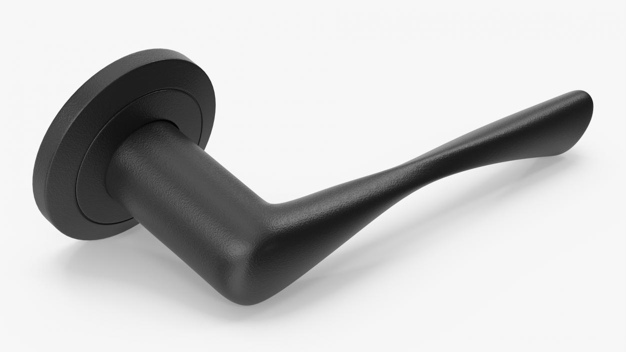 Black Door Handles Separate 3D