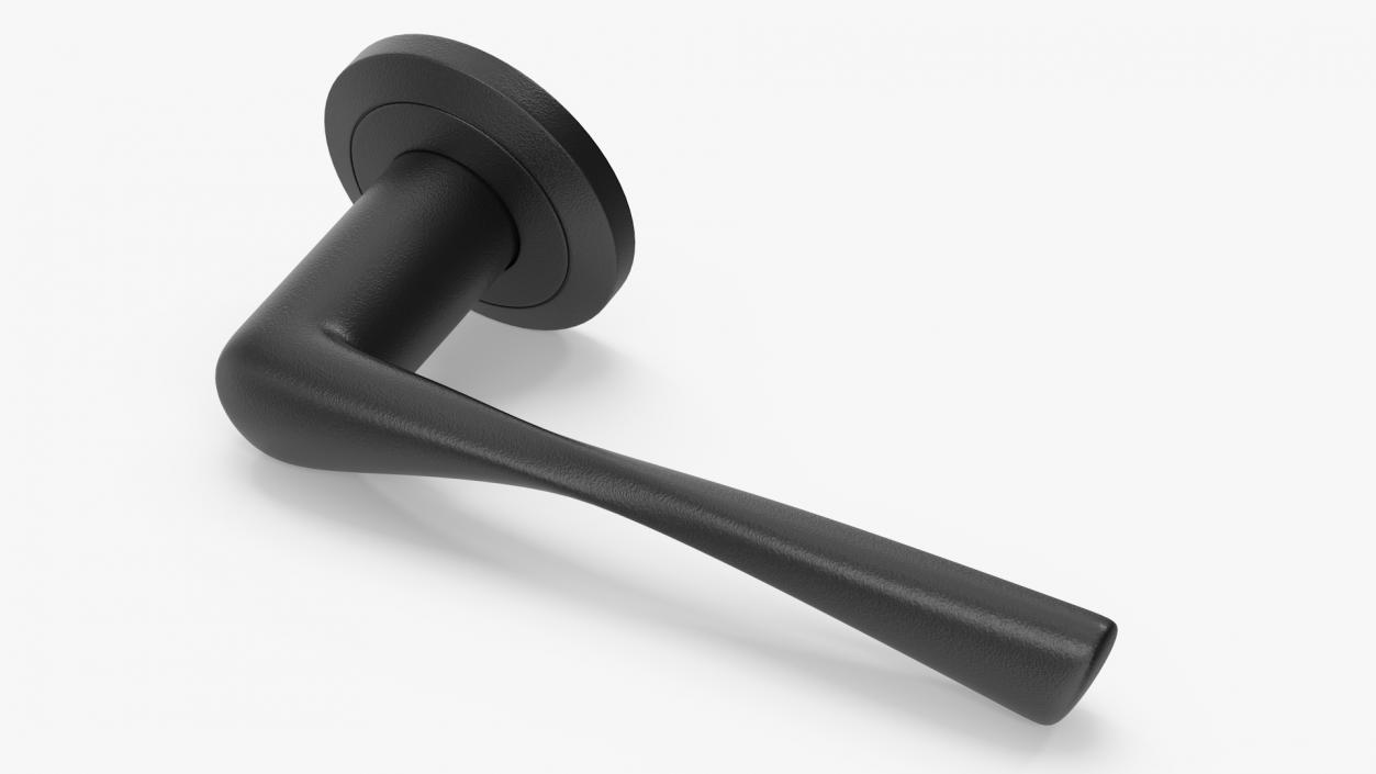 Black Door Handles Separate 3D