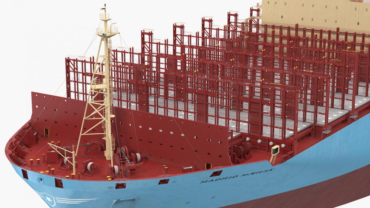 Maersk Madrid Container Ship Empty 3D model