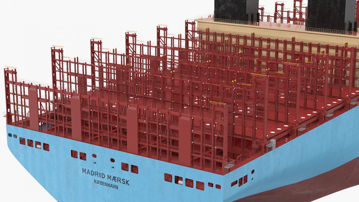 Maersk Madrid Container Ship Empty 3D model