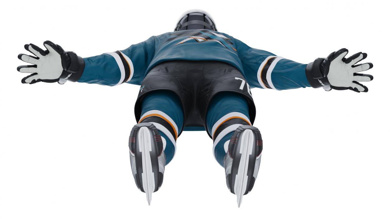 3D model Hockey Uniform San Jose Sharks