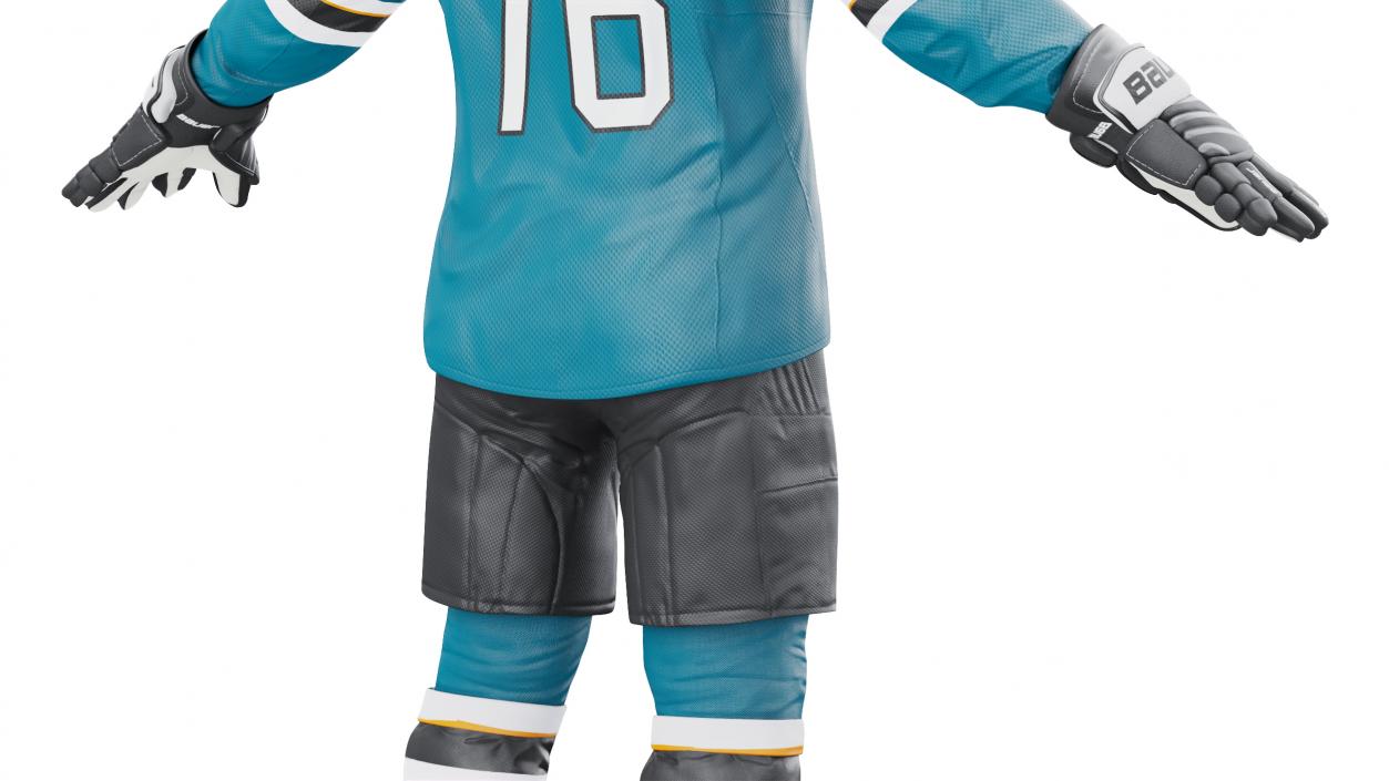 3D model Hockey Uniform San Jose Sharks