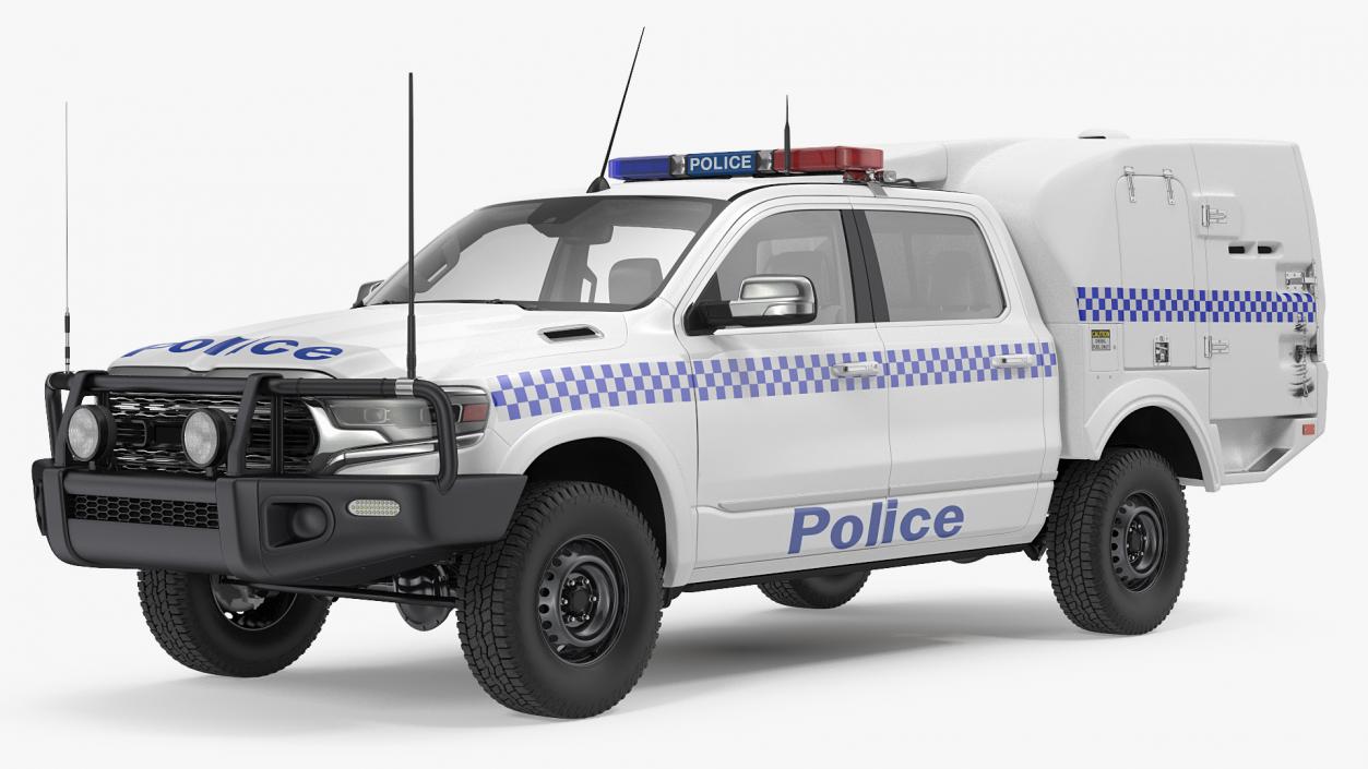 3D Police Prisoner Transport Truck