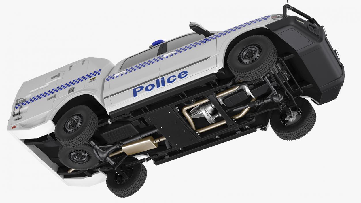 3D Police Prisoner Transport Truck