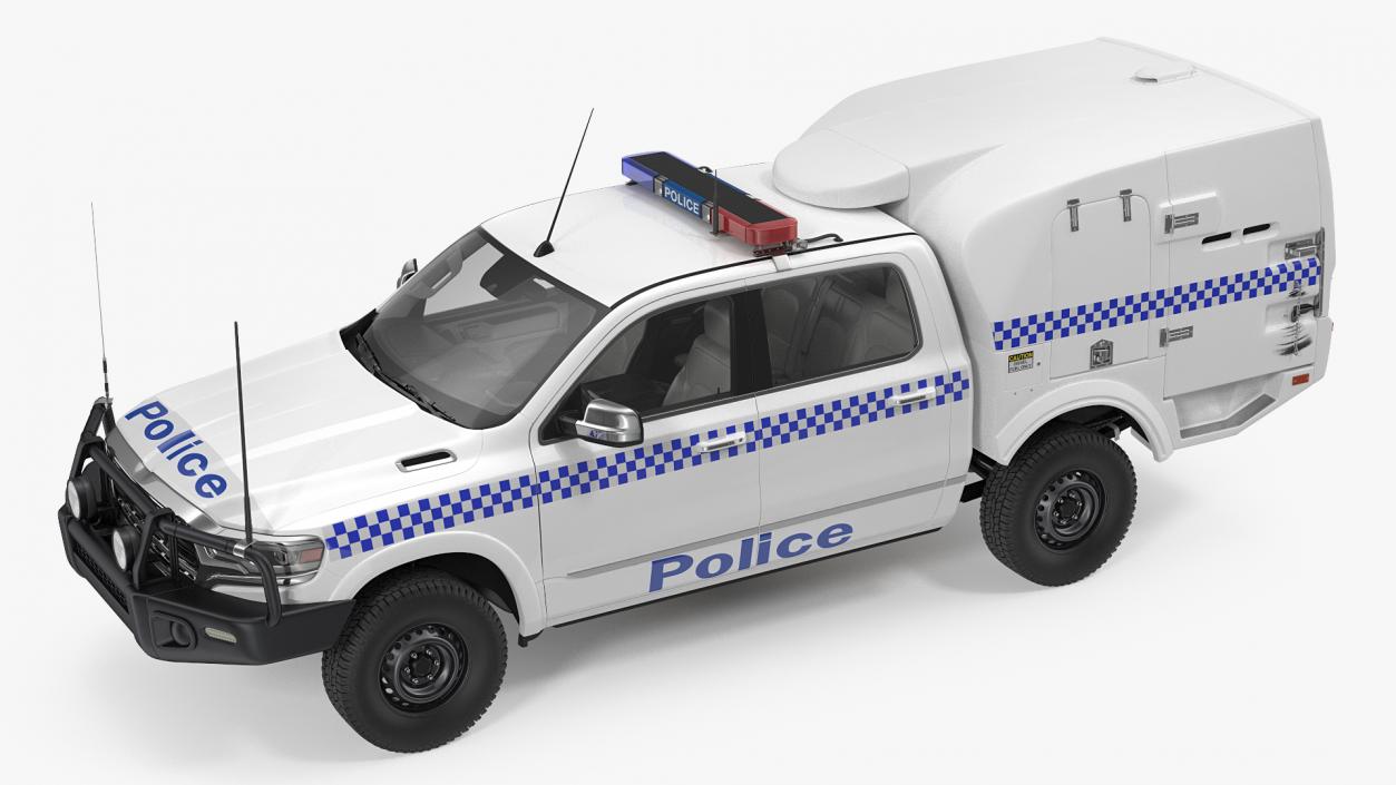 3D Police Prisoner Transport Truck