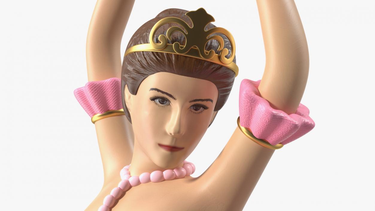 3D Ballerina Figure Pink