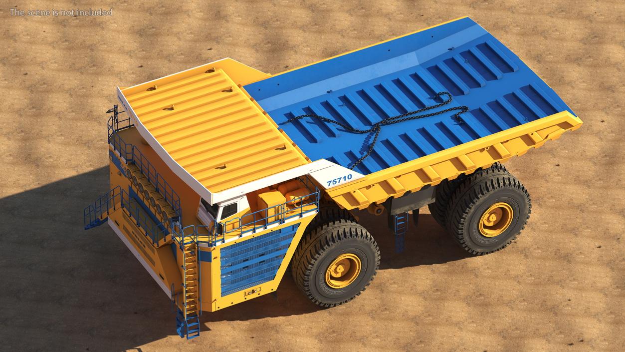 3D Belaz 75710 Haul Truck New Rigged model