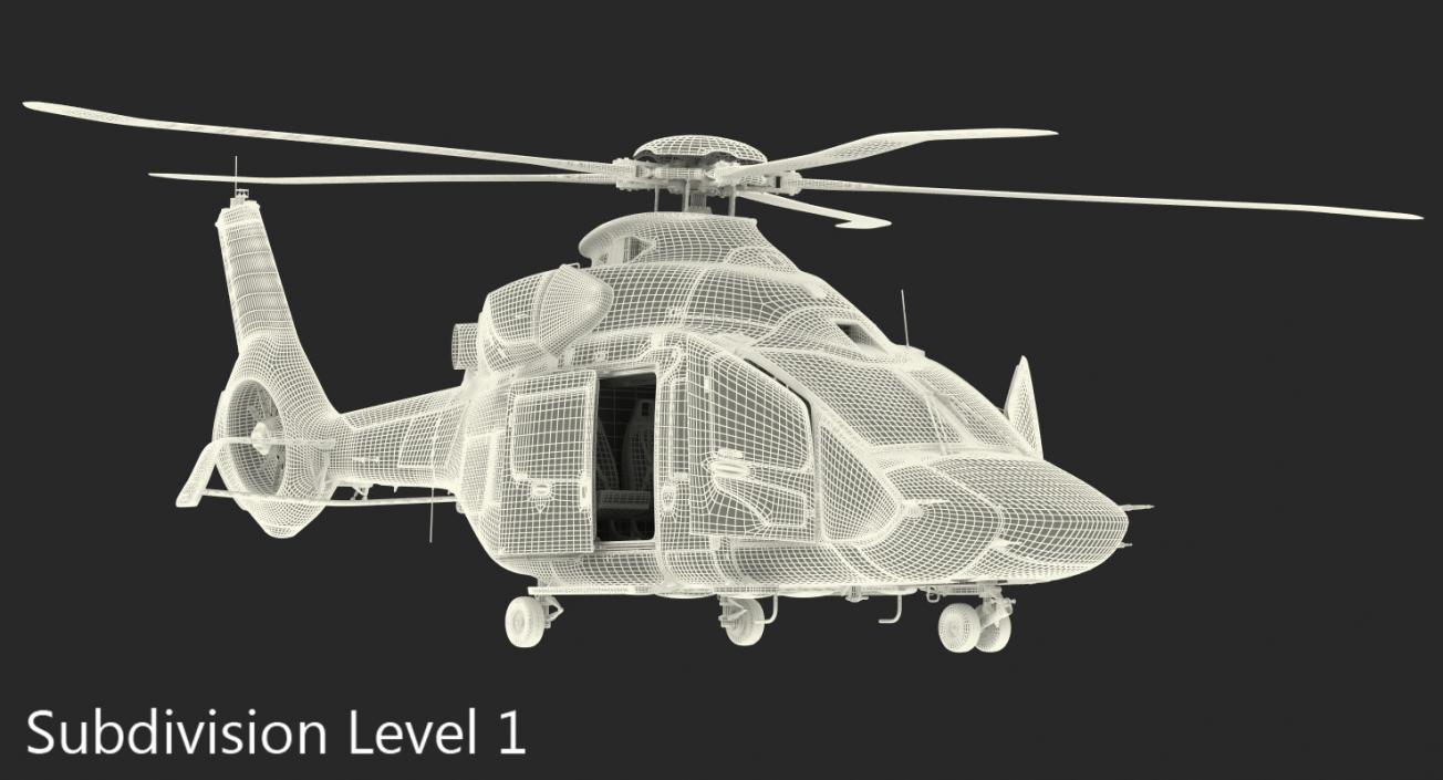 Helicopter Airbus H160 3D