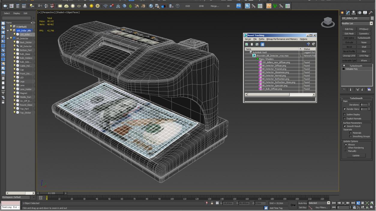 3D model Ultraviolet Bill Detector