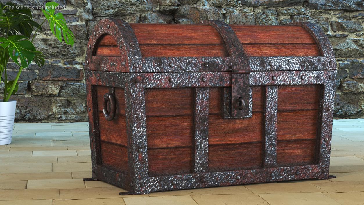 3D Treasure Chest Closed