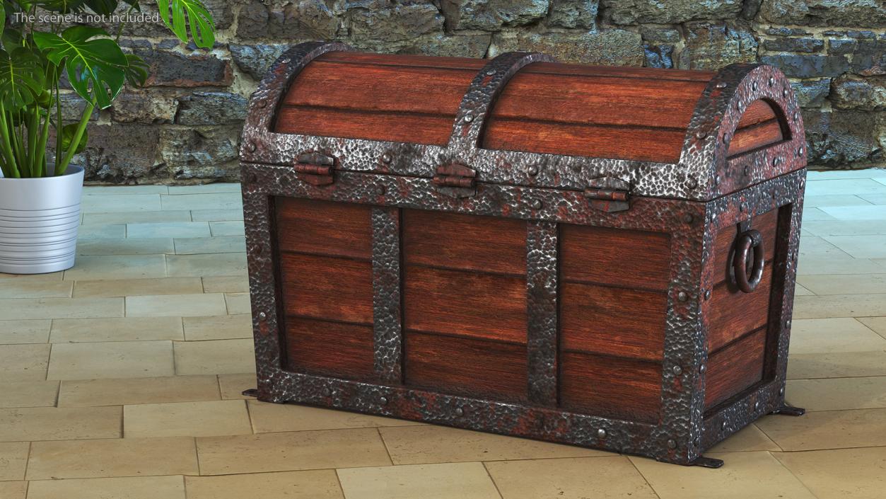 3D Treasure Chest Closed