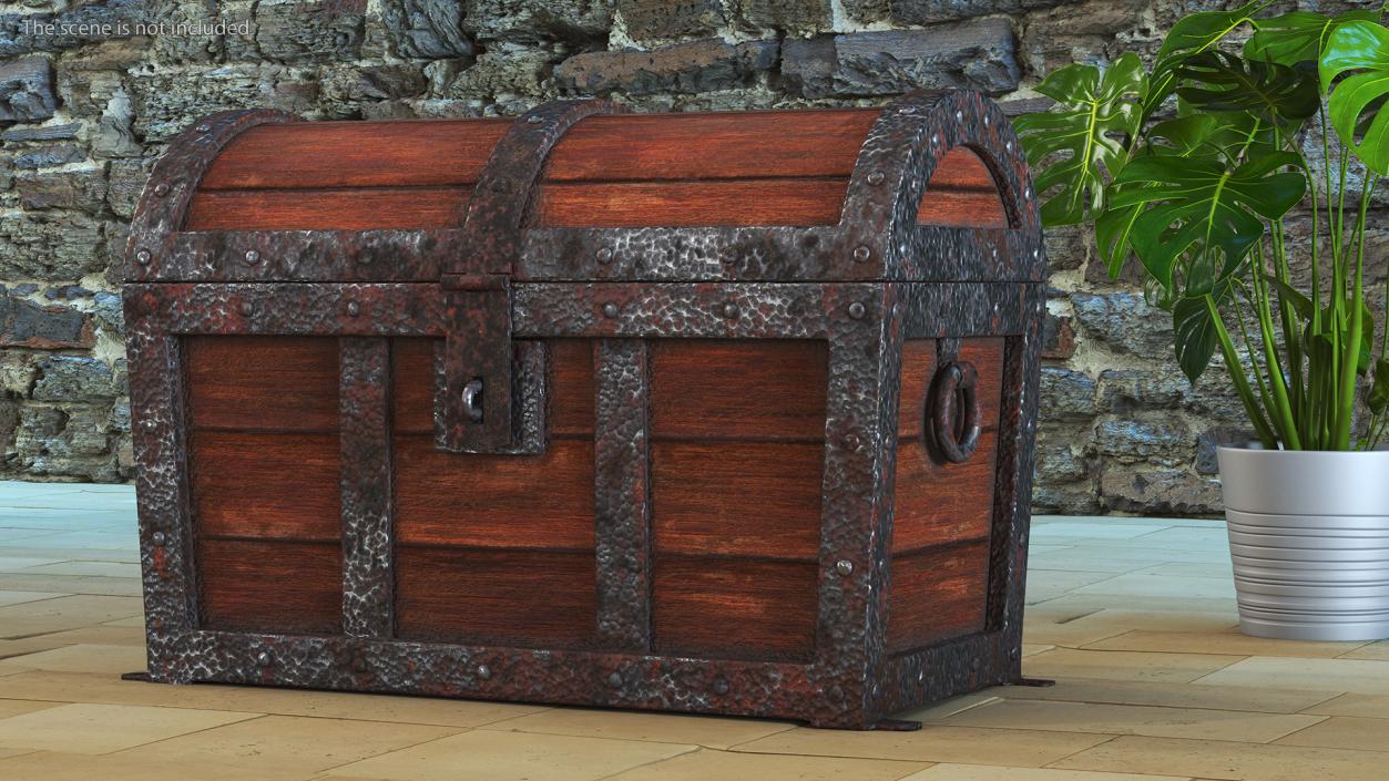 3D Treasure Chest Closed