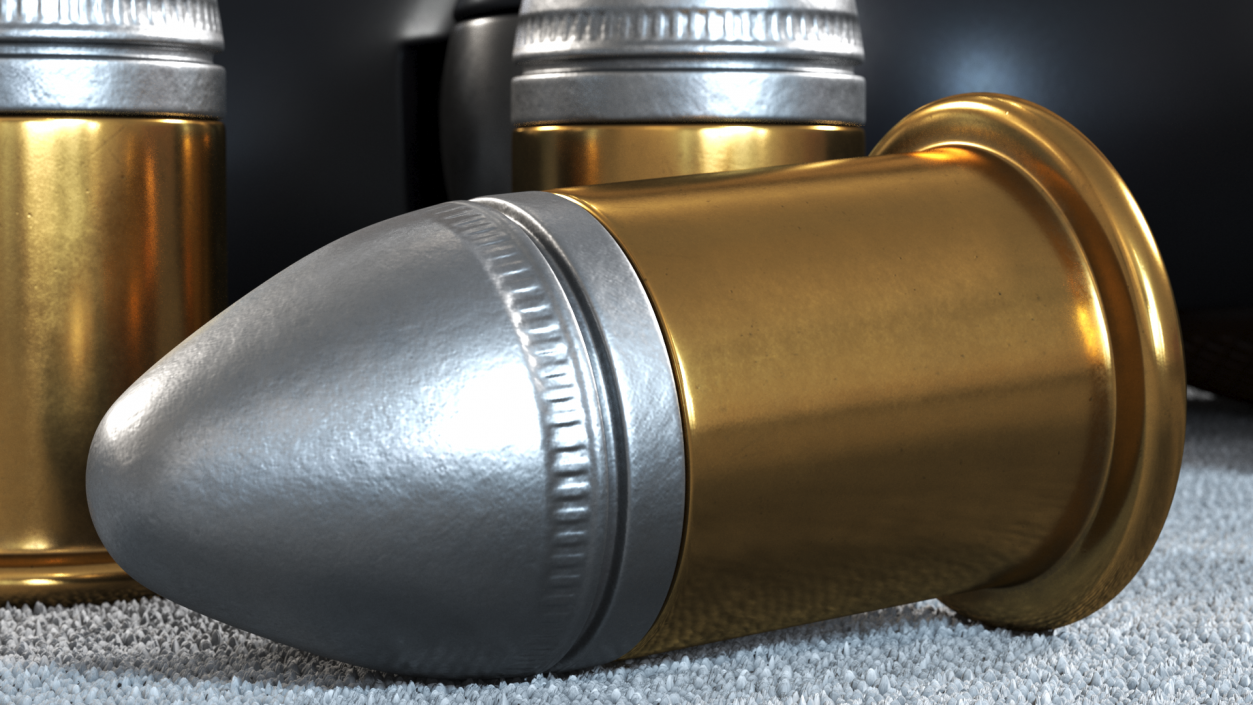 3D Bullets for Remington Gun 95 model