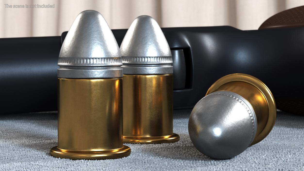 3D Bullets for Remington Gun 95 model