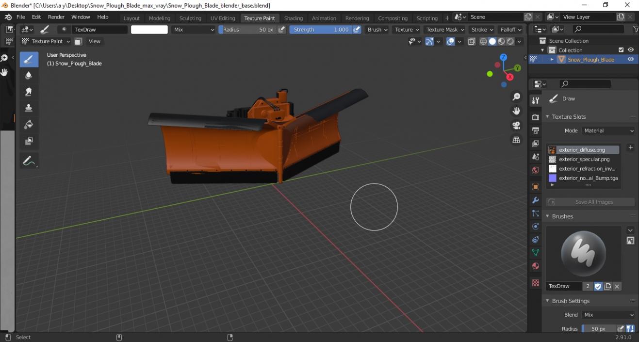 3D model Snow Plow Blade