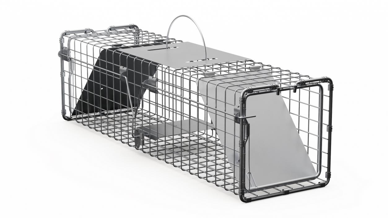 3D Two Door Catch and Release Animal Trap model