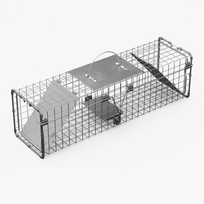 3D Two Door Catch and Release Animal Trap model