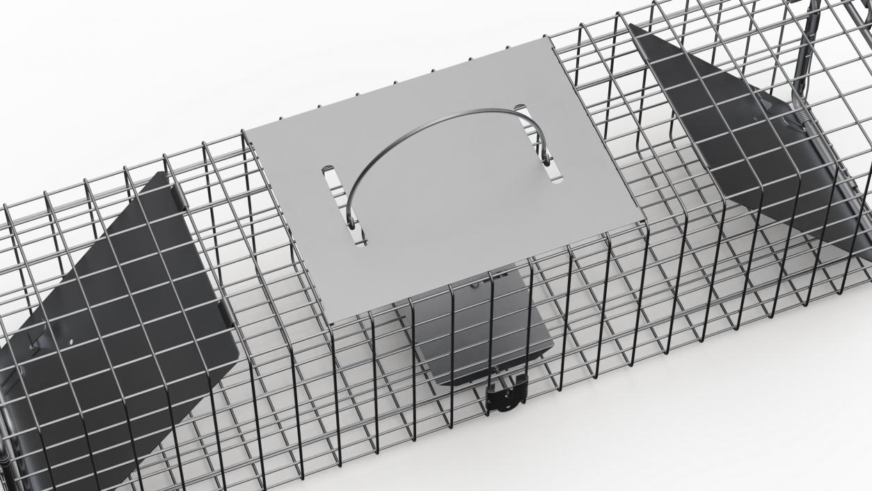 3D Two Door Catch and Release Animal Trap model