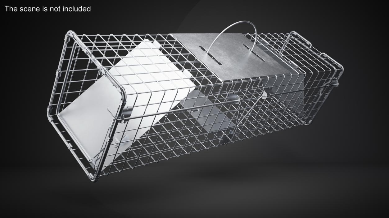 3D Two Door Catch and Release Animal Trap model