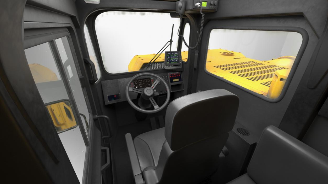 Underground Truck With Coal Rigged 3D model