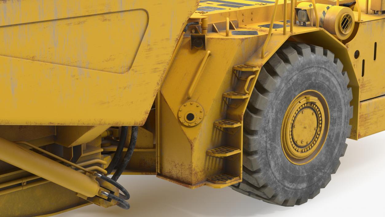 Underground Truck With Coal Rigged 3D model