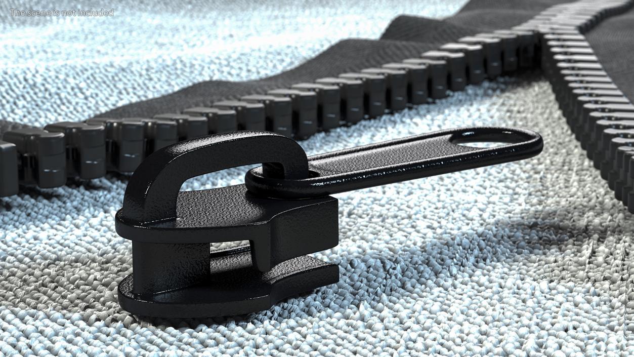 Long Pull Slider Black 3D