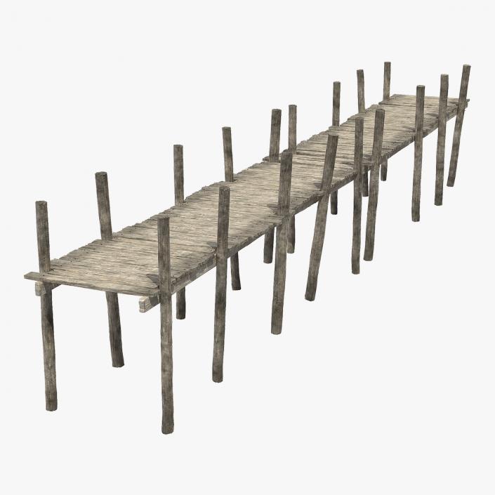 3D model Old Wooden Pier