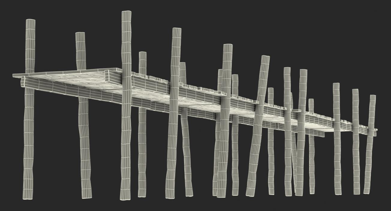 3D model Old Wooden Pier