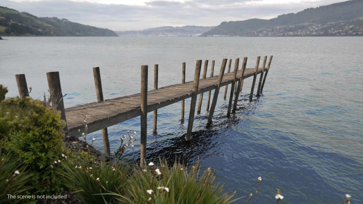 3D model Old Wooden Pier