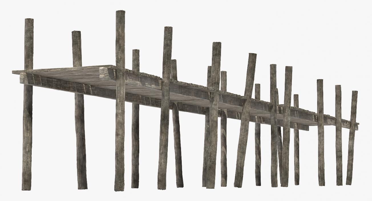 3D model Old Wooden Pier