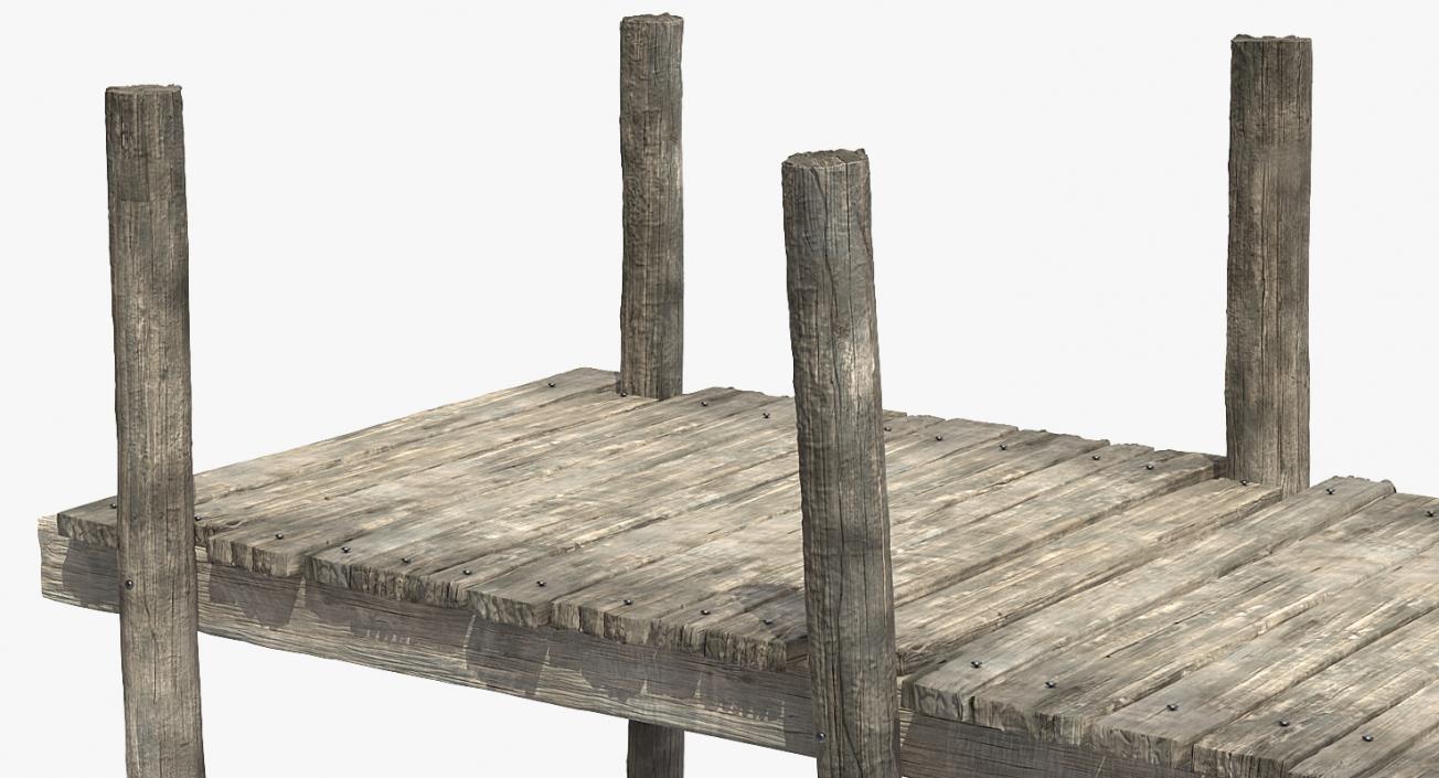 3D model Old Wooden Pier