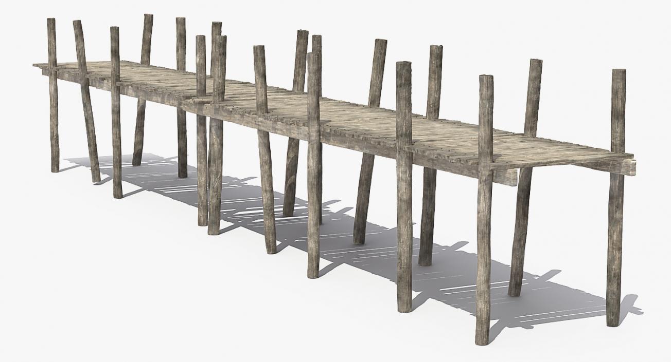 3D model Old Wooden Pier