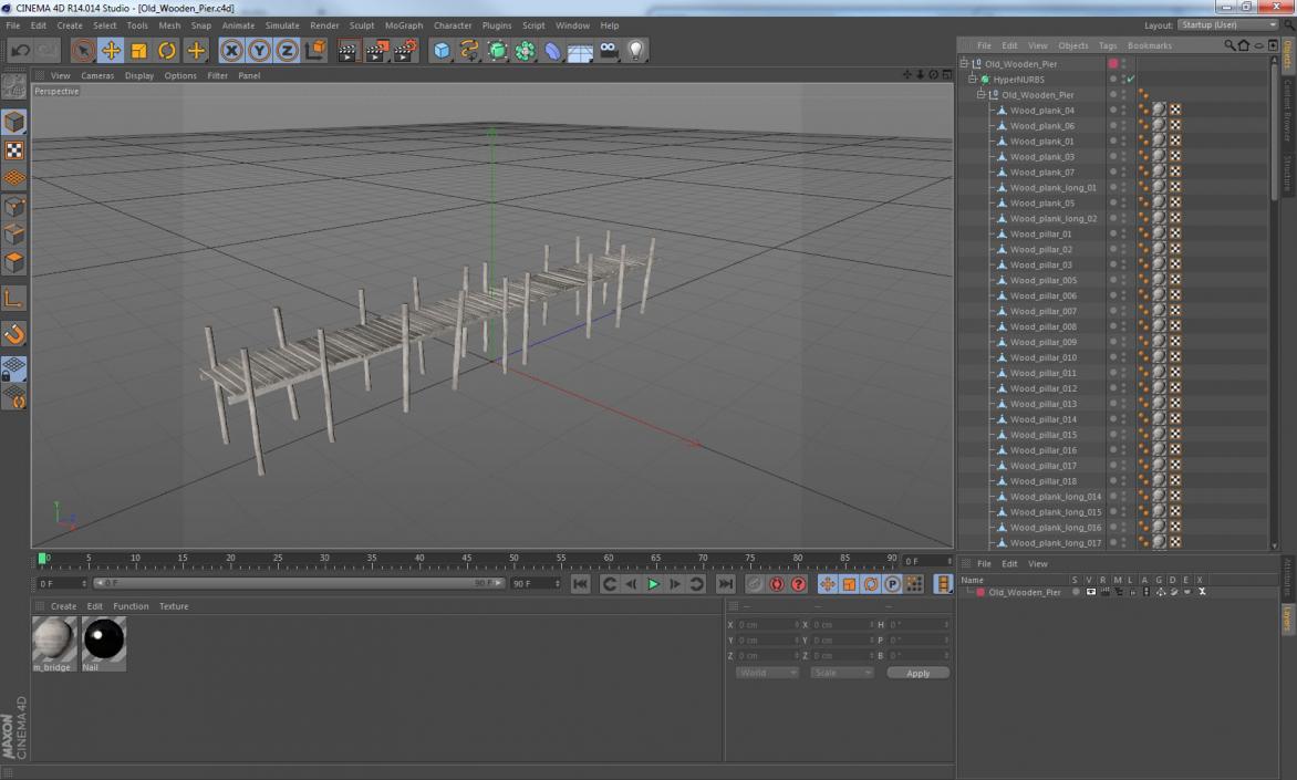 3D model Old Wooden Pier