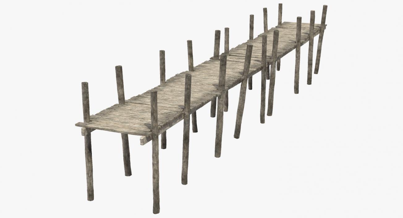 3D model Old Wooden Pier