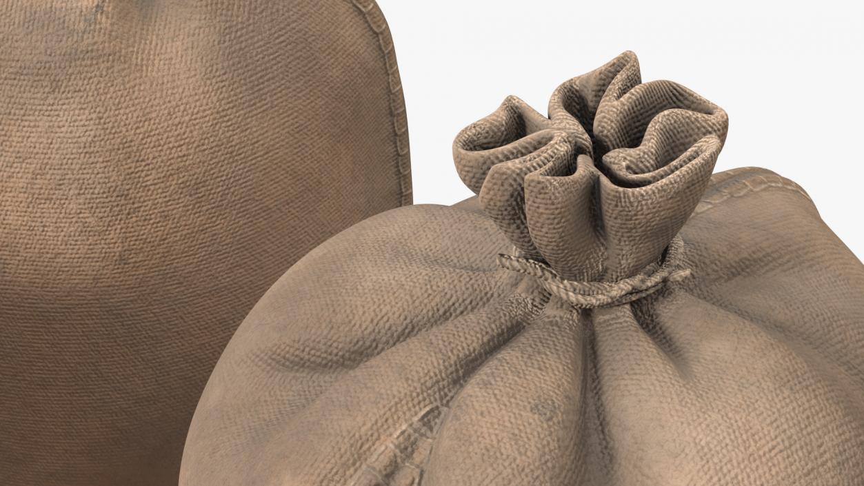 Standing Military Sandbags Dusty 3D