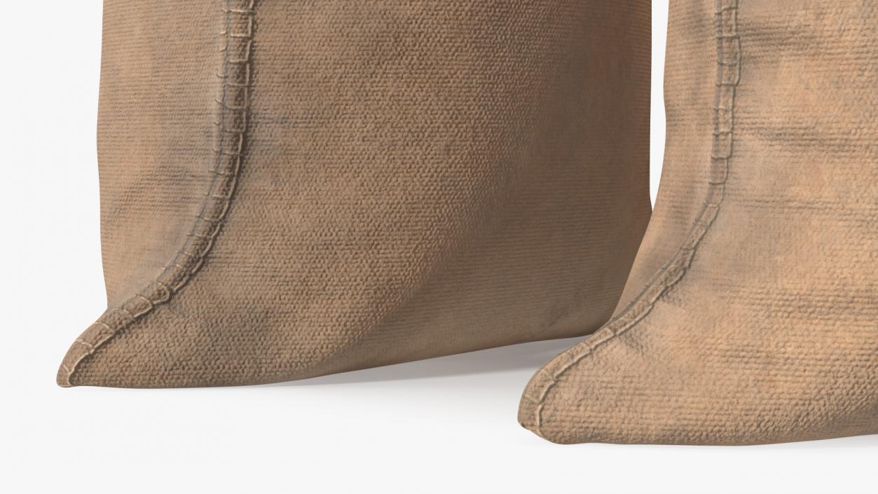 Standing Military Sandbags Dusty 3D