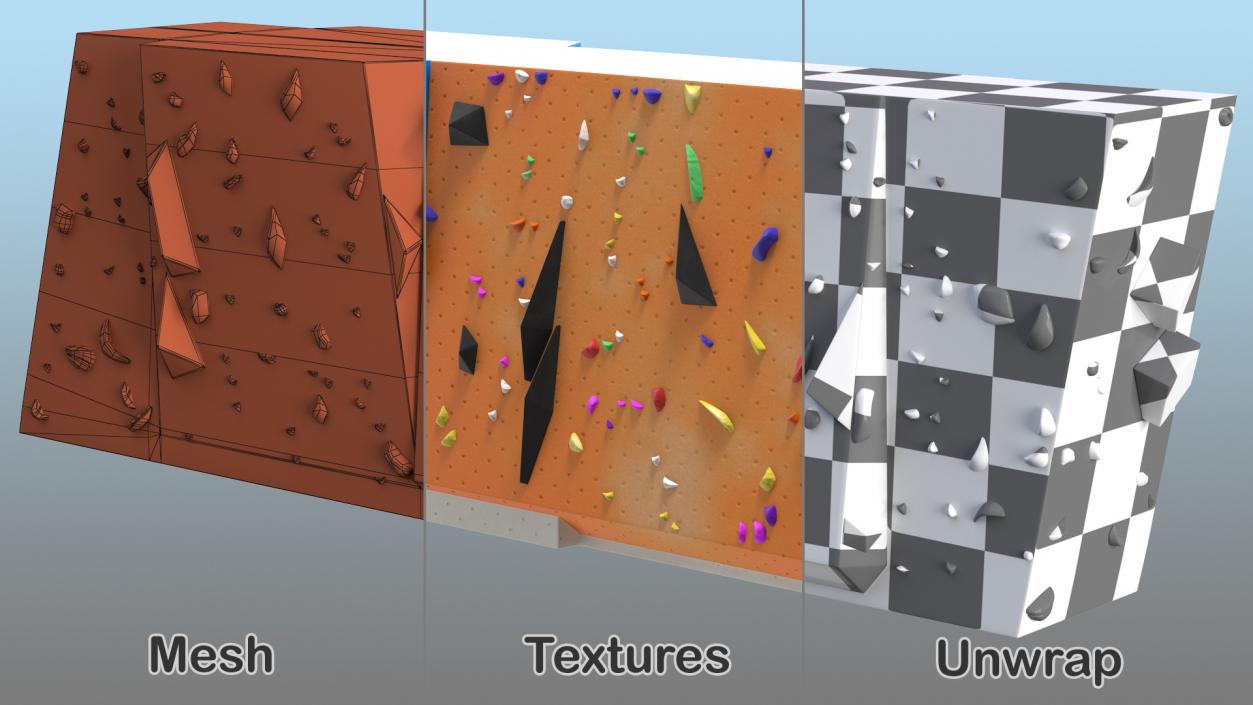 3D model Climbing Walls Collection