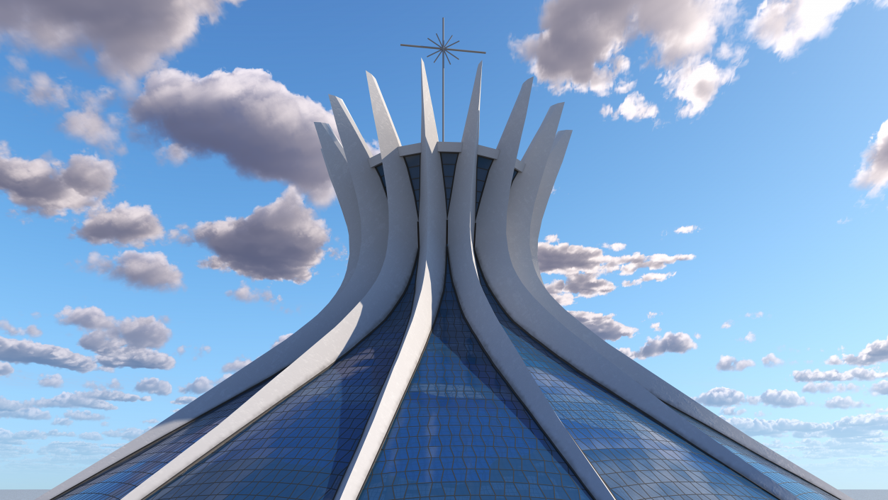 3D Metropolitan Cathedral Our Lady Aparecida