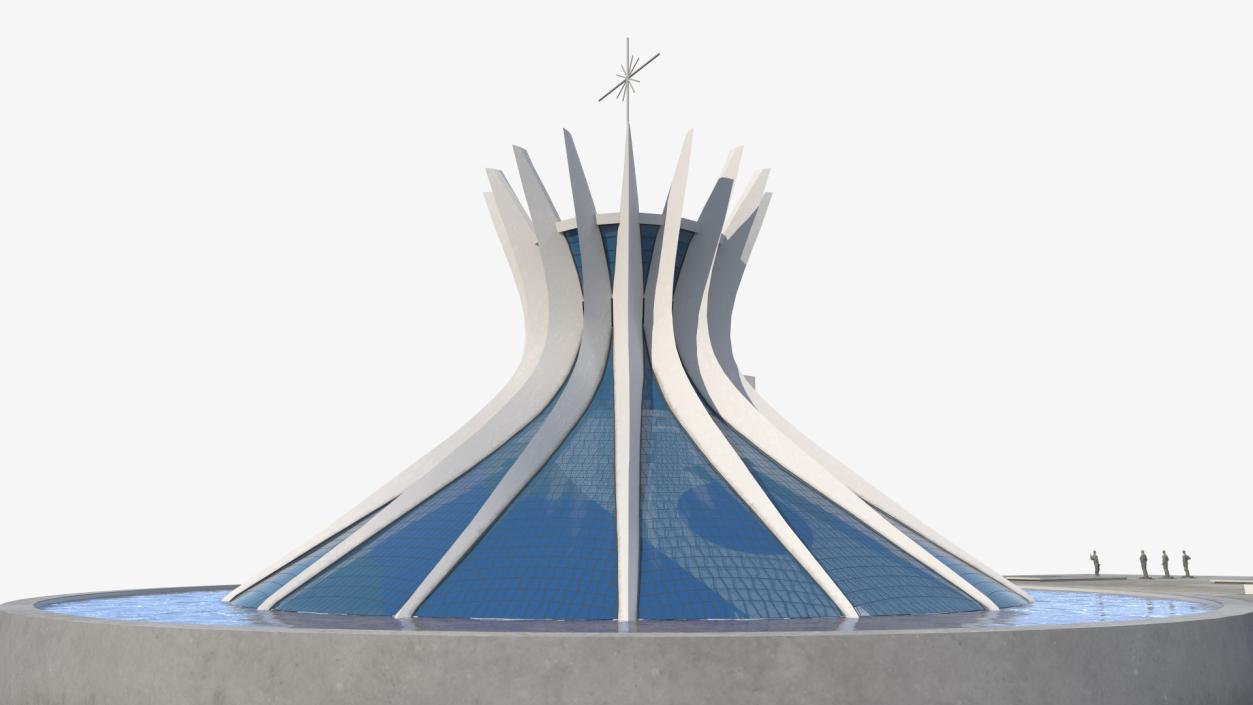 3D Metropolitan Cathedral Our Lady Aparecida